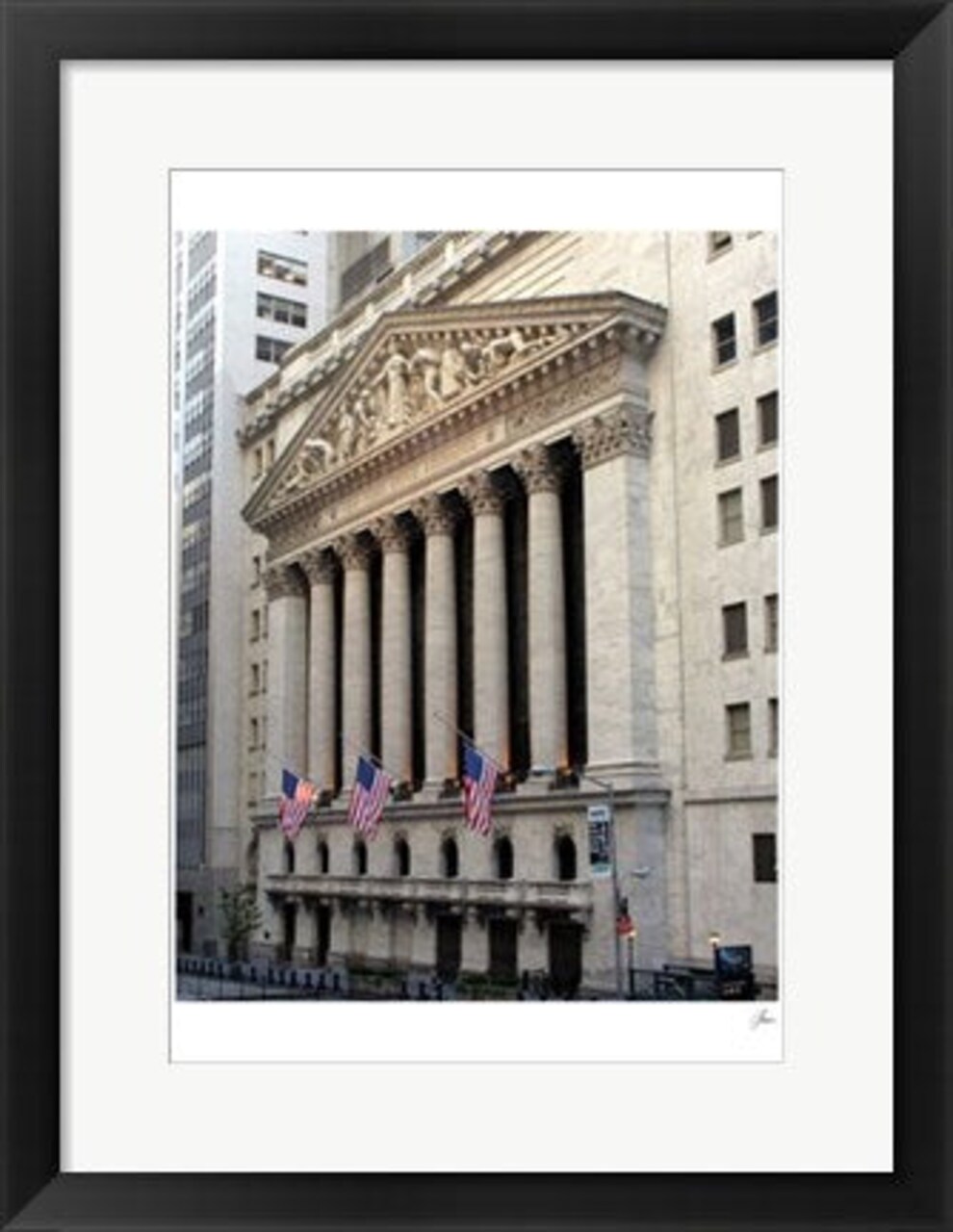 Framed Art New York Stock Exchange by Igor Maloratsky 19 x 13